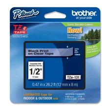 Brother International Tze131 Brother Tze131 Label Tape - 0.50" Width - 1 Each