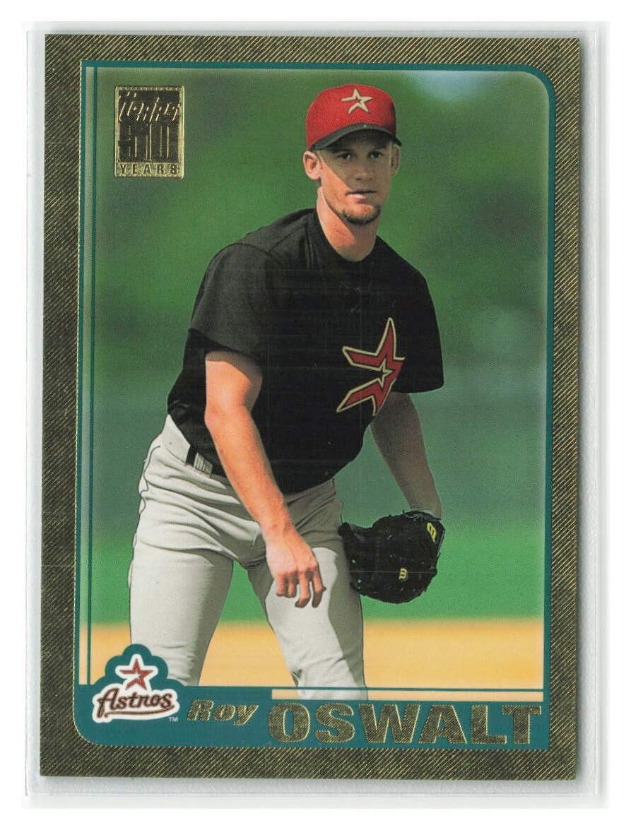 Roy Oswalt 2001 Topps Traded & Rookies Gold SN #/2001 #T75-Houston Astros