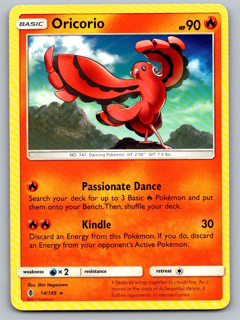 Oricorio 14/145 Rare Guardians Rising Pokemon Lightly Played