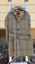 Pendleton Vintage Wool Trench Coat Houndstooth Belted Medium