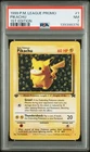 POKEMON PIKACHU 1999 LEAGUE PROMO 1ST EDITION #1 PSA 7