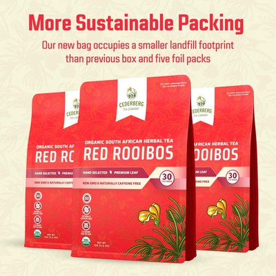 Cederberg Tea Company Organic Rooibos Red Tea Bags   USDA Certified South Africa