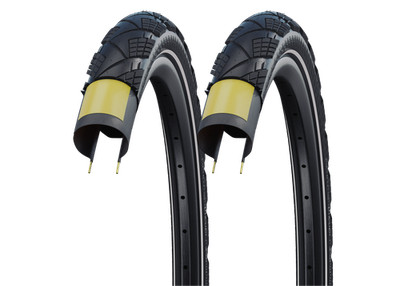 2x Schwalbe Marathon Efficiency 55-584 SuperRace Faltreifen V-Guard 27.5x2.15