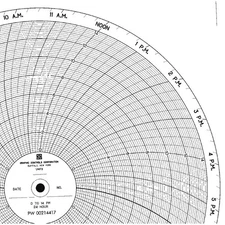 GRAPHIC CONTROLS PW  00214417 24H Circular Paper Chart, 24 hr, 100 pkg 5MEP5