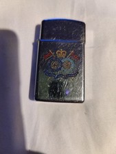 Rare 1982 Zippo Lighter British Army The Queens Royal Lancers Lot 125