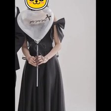 Black Wedding Photography Dress Size M