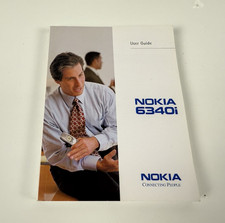 Nokia 6340i USER GUIDE Phone Nokia Cell Phone Connecting People 2003 White VG 