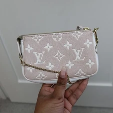 Louis Vuitton Mini Pochette Accessoires – Empreinte Leather (Beige & Khaki)