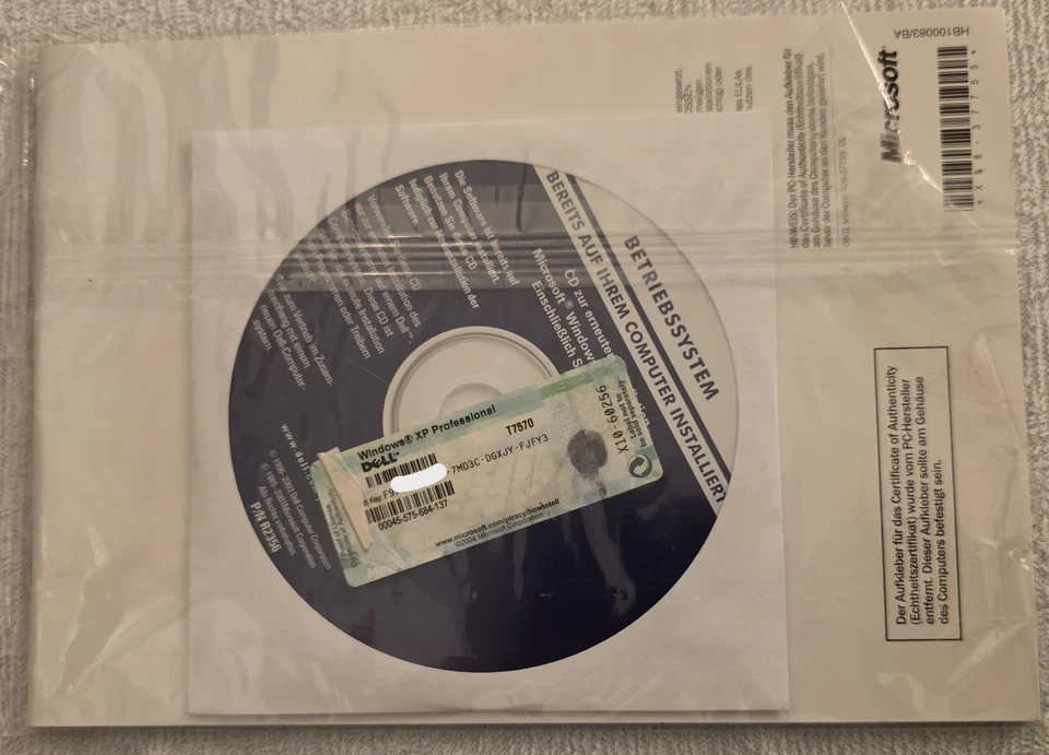 Microsoft Windows XP Professional  Deutsch , DELL gelabelt - Bild 4 von 4