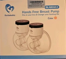 BELLABABY Wearable Breast Pump 2 Pumps Hands Free BLA8040-2 Pink NEW OPEN BOX
