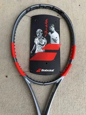 NEW 2025 Babolat Pure Strike 100 Grey/Fluo 16X19 tennis racket 1/4 grip
