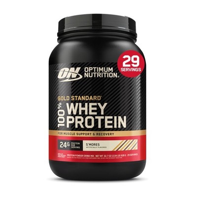 Whey Protein Powder 2 Pound Gold Standard 100% S Mores Optimum Nutrition Flavor
