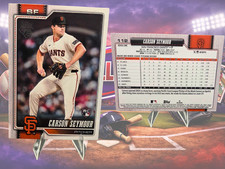 2026 Topps Series 1 Carson Seymour #112 San Francisco Giants RC MLB Baseball Car