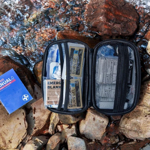 Kit de primeros auxilios, elegible para HSA/FSA, kit portátil impermeable para viajes, hogar, aprox. - Imagen 5 de 6