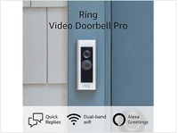 Ring Video Doorbell Pro - Sleek Design HD Smart Wifi Video - Satin Nickel