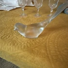 Vintage Fenton Peace Bird Dove Figurine Frosted Glass White 5.5"