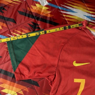 Nike Portugal Men Size Small Red Cristiano Ronaldo #7 Dri-Fit ADV