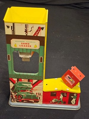 Vintage Wolverine Automatic Sand Loader Tin Toy Construction c. 1930s 1940s