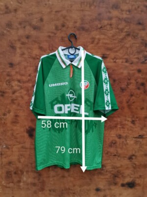 IRELAND NATIONAL TEAM 1996/1998 HOME FOOTBALL SHIRT UMBRO XL