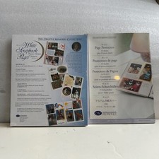 Creative Memories 8 1/2 X 11 White Scrapbook Refill Pages 2000  Protectors 2004