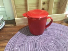 FORLIFE Curve Tall Tea Mug with Lid and ceramic insert fot a tea strainer