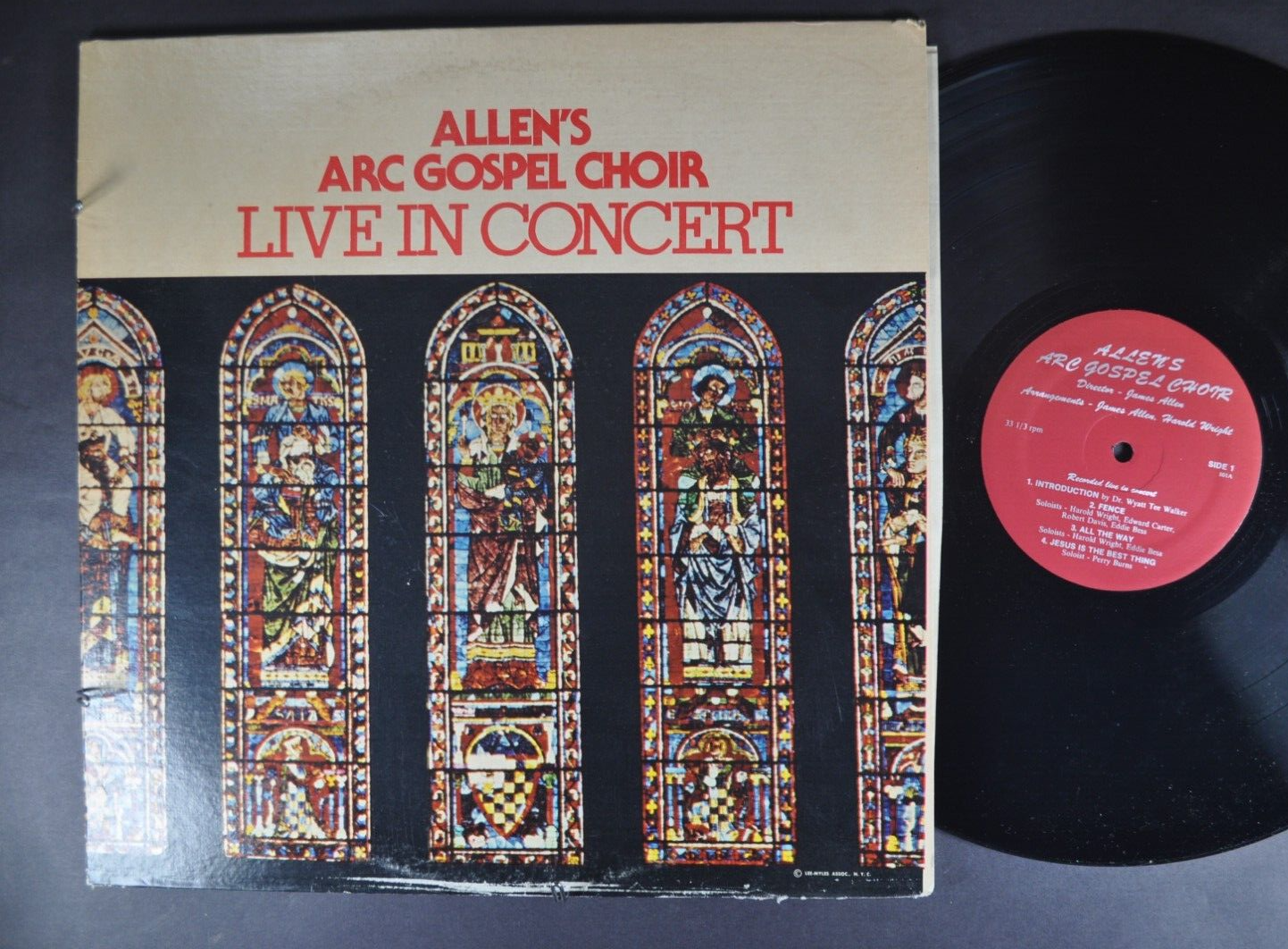 ALLEN'S ARC GOSPEL CHOIR Live in Concert GOSPEL LP