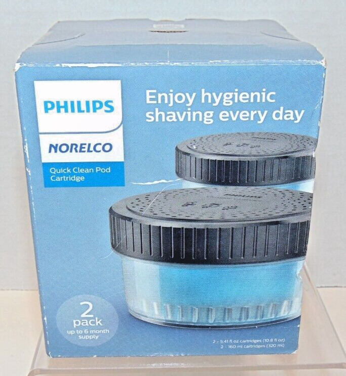 Philips Norelco Quick Clean Pod Cartridge 2 Pack CC12/52 75020091628 eBay