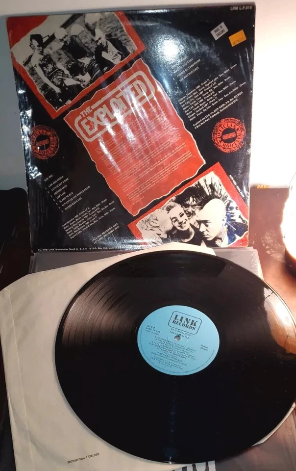 EXPLOITED [M-] ORIG 1987 1st Press UK Only {Live and Loud} BLUE LABELS IN SHRINK - Image 4 of 4