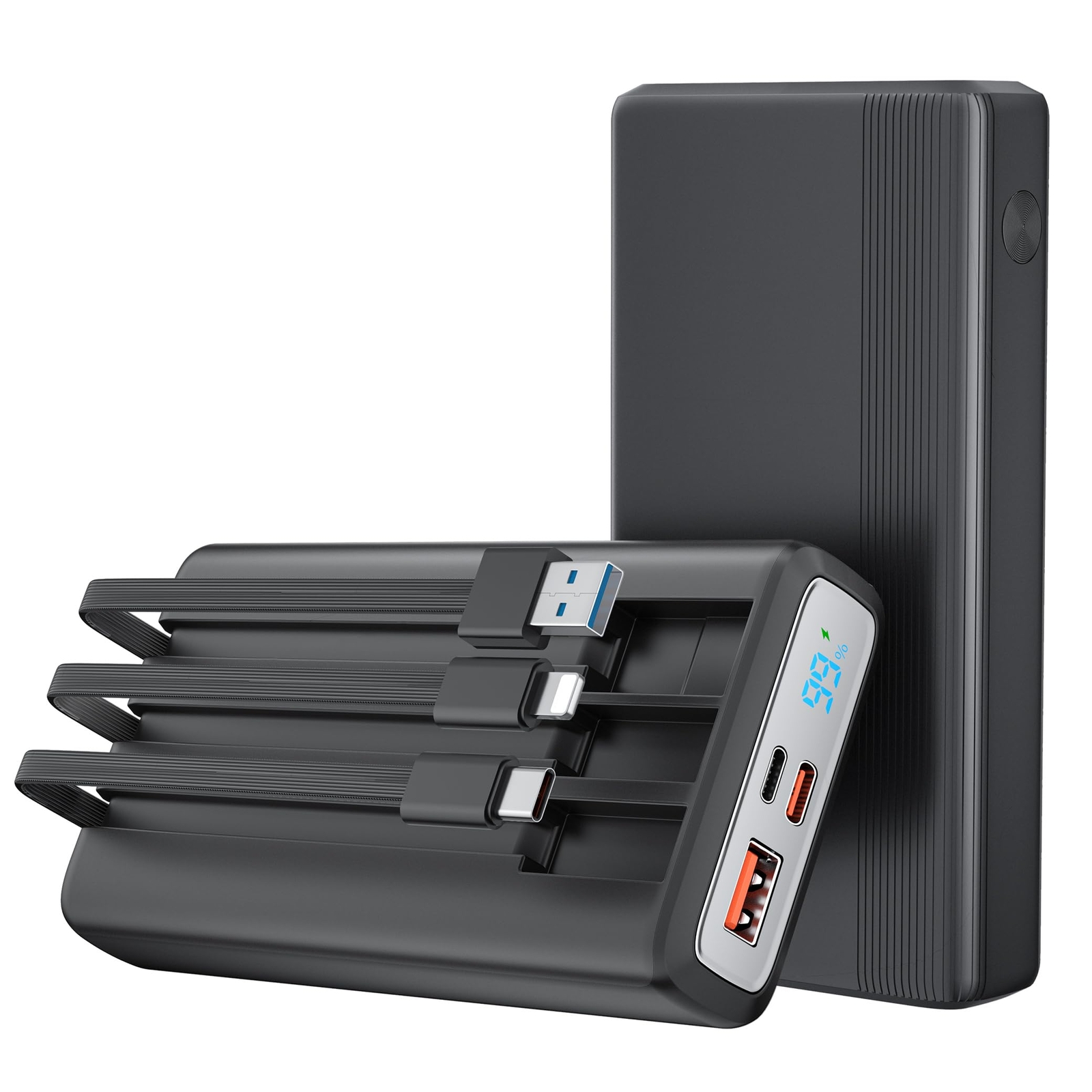 Portable Phone Charger 20000mAh, Full Fast Charging Power Bank with 3 Built-i...