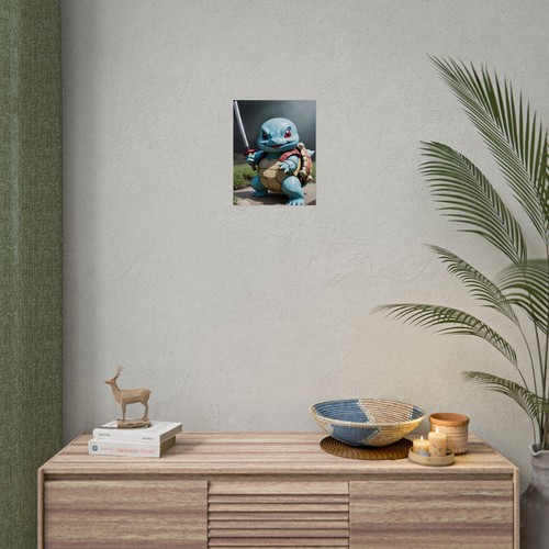 🐢 Ninja Samurai Kreaturen Poster - Gamer Wandbild - Retro Mashup Raumdeko - Bild 13 von 25