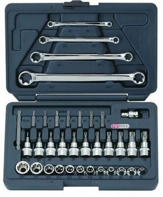 KS Tools CHROME+ TX Tool Set 3/8'' 36pc - 918.0636