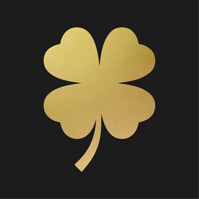 Leaf clover Vinyl Decal Helmet Laptop Four leaf clover shamrock Sticker 