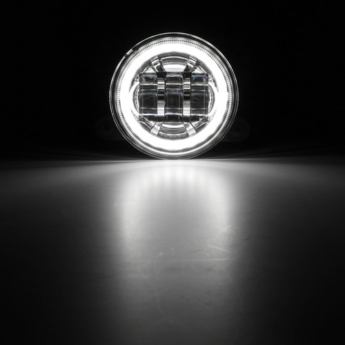 Pair 4 inch Round LED Fog Lights Driving Lamp for Dodge Charger 2011 2012 2013 - Picture 10 of 12