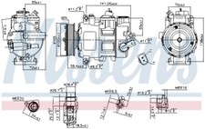 Nissens Klimakompressor Kompressor Klima 890550