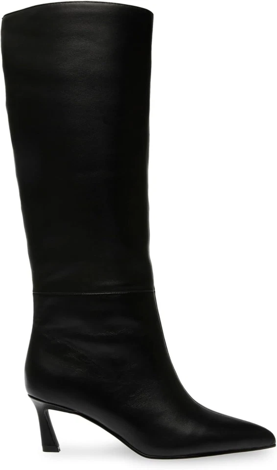 Steve Madden Lavan Women's Knee High Boots Black Leather US Size 6.5 Medium - Image 2 of 4