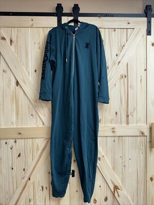 Savage X Fenty Hooded Jumpsuit Pajamas One Piece Lounge Sleep Rihanna 2X  Green | eBay