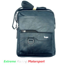 BORSA MASCHILE TRACOLLA BORSELLO BLACK LOGO METALLICO VESPA CM 26X22X6