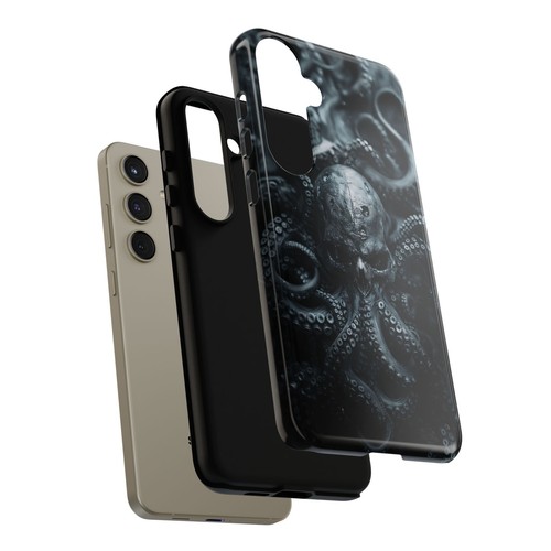 Black Ink Skull Octopus - Phone Case for iPhone, Galaxy, Pixel - 第 213/281 張圖片
