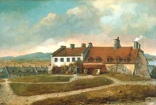 high quality oil painting 100% handpainted on canvas "landscape with house "