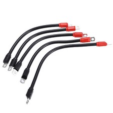 5 pcs Intérieur Golf Chariot Batterie Câble Remplacement Noir Rouge