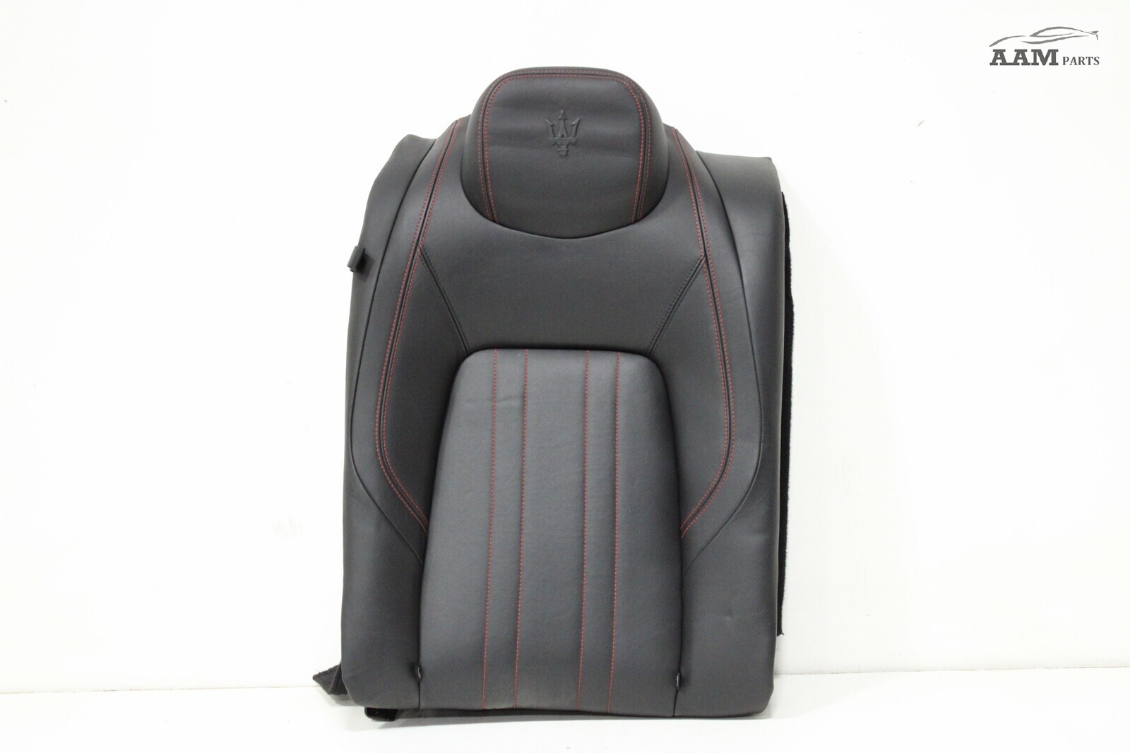 17-20 MASERATI GHIBLI M157 REAR RIGHT UPPER SEAT BACKREST CUSHION BLACK RED OEM