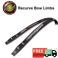 NIKA ARCHERY Recurve Bow Limbs Progress Series C1 Carbon Fiber Limb 18 to 46 lbs