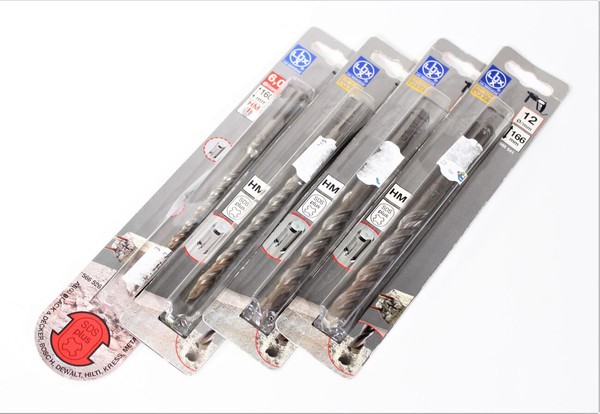 Lux Hammerbohrer ø 6,8,12 Mm Set 4-Teilig Hm Sdsplus Steinbohrer Bohrer Bohren-image