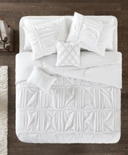 Intelligent Design Benny 5-Pc Full/Queen Duvet Cover Set, White