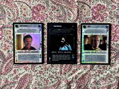 Star Wars CCG Reflections Foil Lando Calrissian Dark Lando Lobot Bundle