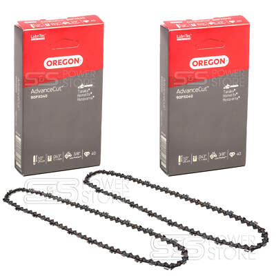2 x Oregon 90PX040E Sägekette Micro-Lite PICCO Ersatzkette 3/8'' 1,1mm 40TG 25cm