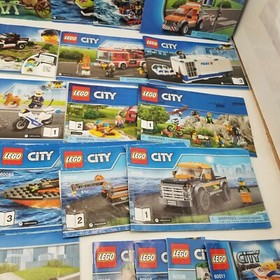 Lego Lot of 31 Instructions Manuals - 24 Sets, City, 60006, 60032, 60081, 60085