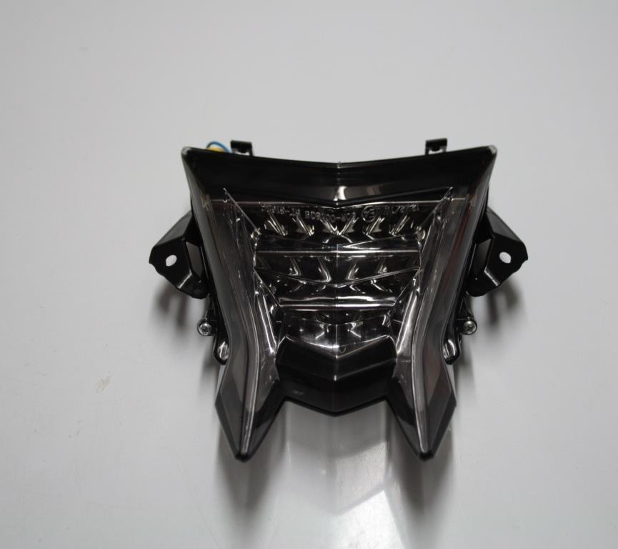 Feu LED BMW S1000RR fumé homologué E4 avec clignotants néon intégrés pour moto