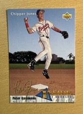 Chipper Jones 1993 Upper Deck Rookie Card #459, Inside The Numbers Peter Gammons