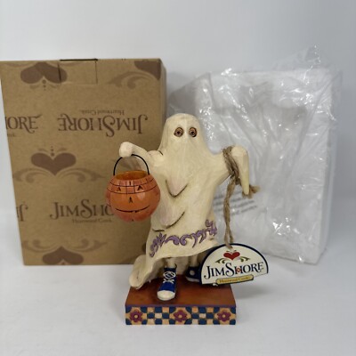 Jim Shore Halloween  Trick Or Treat Smell My Feet  Ghost Figure 2010 4017590 A11